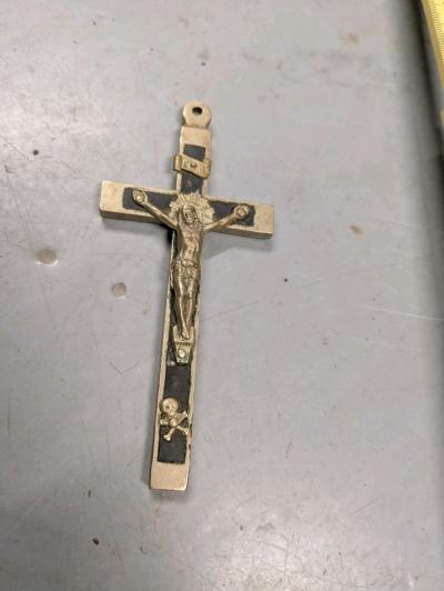 Ww1 Croix Aum�nier Allemand Pectoral 1914 1918 Casque