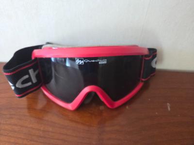 Lunettes de Ski Enfant Rouge Anti UV400 Snowboard Hiver Made in Europe