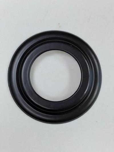 Rosace noire pour po�les � granul�s et tube noir pour chemin�e D 100 mm