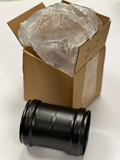 Manchon FF Noir FemelleFemelle Tuyau Po�le � Granul�s Fer �p. 1.2 D 100 mm FF