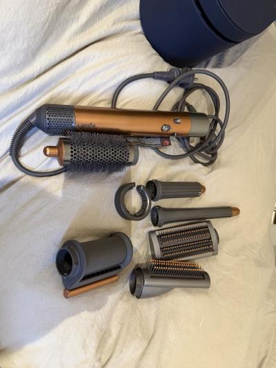Dyson Airwrap Complete Long Brosse � Air Chaud   Nickel-Copper