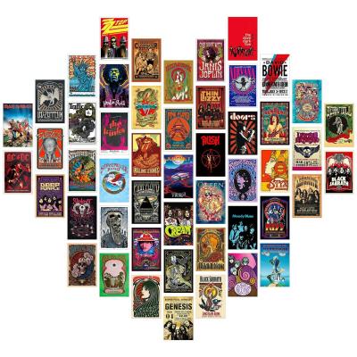 Kit de collage mural vintage, affiches de groupe de rock pour chambre, esth�t...