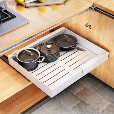 Tiroir Coulissant Cuisine,organisateur d'armoire coulissante en acier au carb...