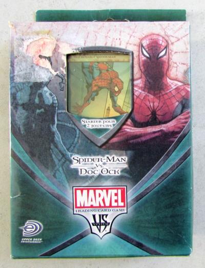 Starter pour 2 joueurs Spider Man vs Doc Ock Marvel trading card Game Upper Deck