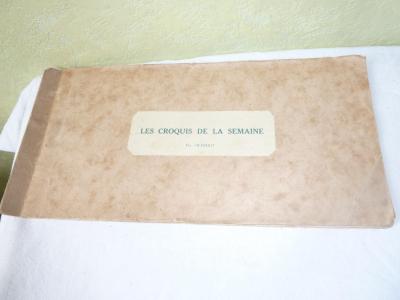 Croquis de la semaine Henri Maigrot dit HENRIOT Caricaturiste Illustrateur XIX e