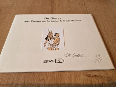 BD Porte Folio Papyrus N�169-225 sign� De Gieter , Espace BD , 2000