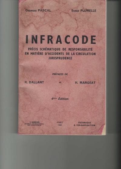 Infracode   Pr�cis sch�matique de responsabilit� en mati�re d'acc 1968