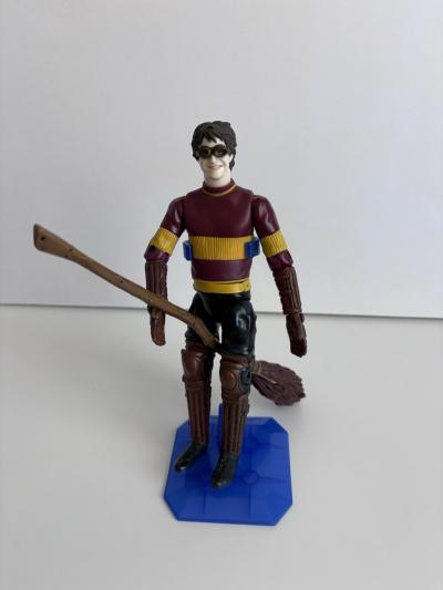 Figurine Harry Potter Articul�e Quidditch Mattel 2003 Bon �tat   Sans Vif D or