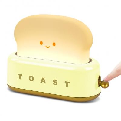 Veilleuse Toast LED, Veilleuse Rechargeable Enfant, Lampe de Chevet Luminosit�