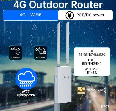 Routeur 4G LTE Ext�rieur IP66 WiFi 6 AX300 | SIM non incluse | POE-DC