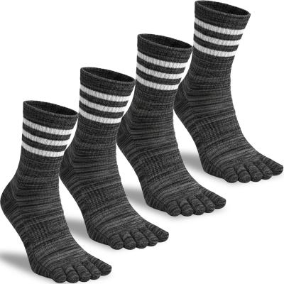 Chaussettes 5 Doigts Homme 4 Paires Noires 39 45   Chaussettes � Doigts S�par�s