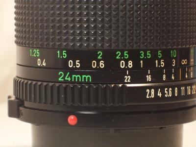 Objectif canon F D 24mm 2.8