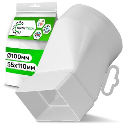 AdaptateurTuyau Climatiseur D'un Tube Rond �100 mm � un Tube Rectangulaire