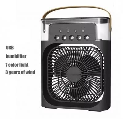 Ventilateur noir 3 en 1 USB   Climatiseur, Humidificateur Silencieux, 3 Vitesses