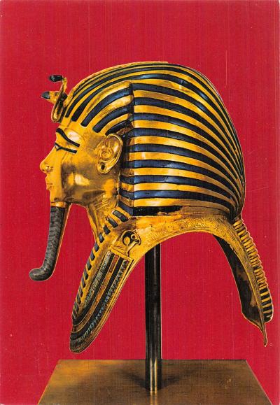 EGYPTE LE CAIRE LE MASQUE D OR DU ROI TOUTANKHAMON 18E DYN