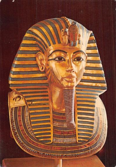 EGYPTE LE CAIRE LE MASQUE D OR DE TOUTANKHAMON