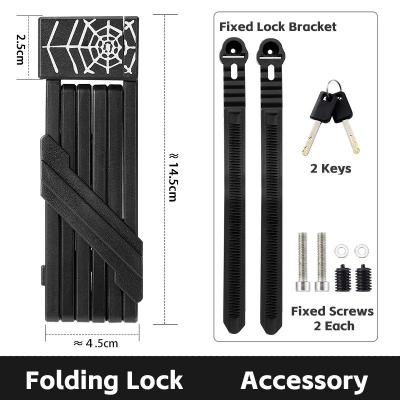 Cadenas pliable antivol portable pour v�lo de montagne,de route, v�lo �lectrique