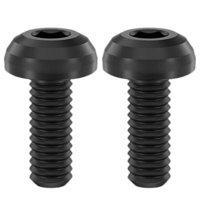 Lot de 2 boulons � t�te hexagonale en alliage pour portebidon M5 x 12 mm
