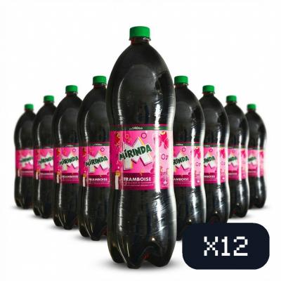 Mirinda Framboise 2L   Soda Saveur Framboise   Boisson Gazeuse   Pack de 12