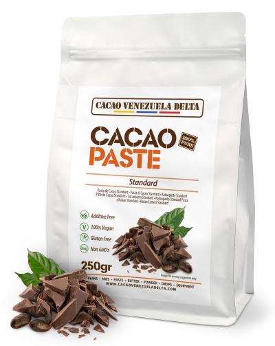 Cacao V Delta P�te De Cacao Cru 250g Non Raffin� De Ceremonie V�gan Sans Gluten