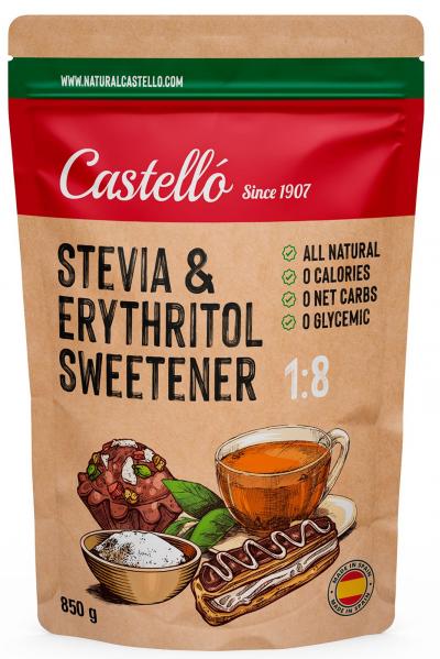 �dulcorant Stevia   Erythritol 1:8 850 g | 1g = 8g de Sucre | Substitut