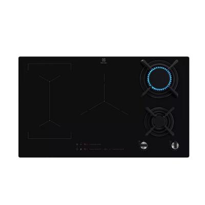 electrolux plaque de cuisson mixte 88cm 5 feux noir KDI951723K
