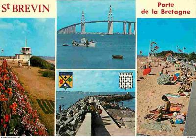 Carte Postale   44   Saint Br�vin les Pins   Multivues   Blasons   Plage   CPM