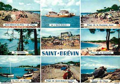 Carte Postale   44   Saint Br�vin les Pins   Multivues   Plage   Le Bac   Bateau