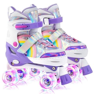 Rainbow Unicorn Roller Skates Patins � roulettes R�glable Roues LED sp�ciales