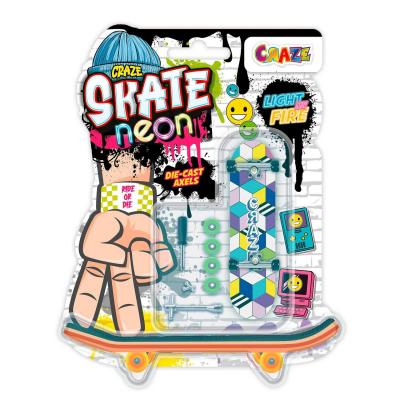 Skate N�on   Set de 4 Finger Skate Fluorescents   Mini Skateboard Custom