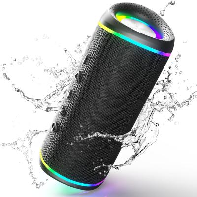 Enceinte Bluetooth Portable, 30W Haut Parleur Puissant Lumineuse