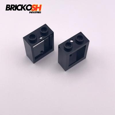 LEGO x2 60592 Window 1x2x2 Flat Front Black Genuine LEGO