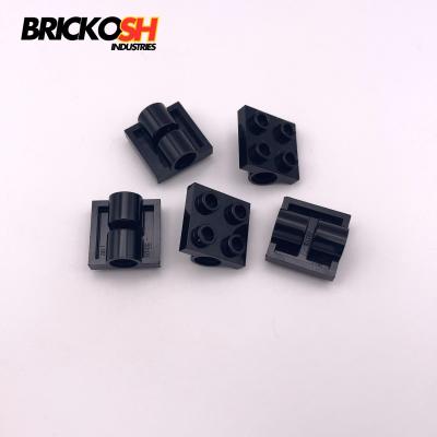 LEGO x5 2817 Plate, Modified 2x2s Black Genuine LEGO
