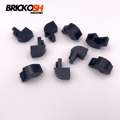 LEGO x9 6091 Slope, Curved 2x1x1 1-3 with Recessed Stud Black Genuine LEGO