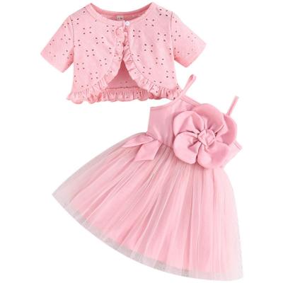 Robe tutu 2 pi�ces pour b�b� fille, cardigan en tulle, robe d'�t� pour filles