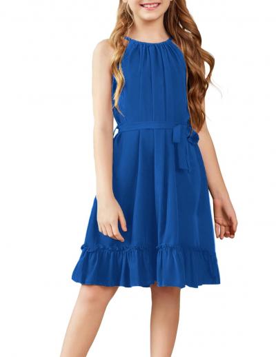 Robes Filles Bleu D'�t� A  D�contract�es Robe d'anniversaire Enfants
