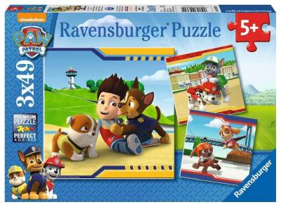 Puzzle Enfant   Lot de 3 Puzzles 49 pi�ces   H�ros � Fourrure-Pat'Patrouille