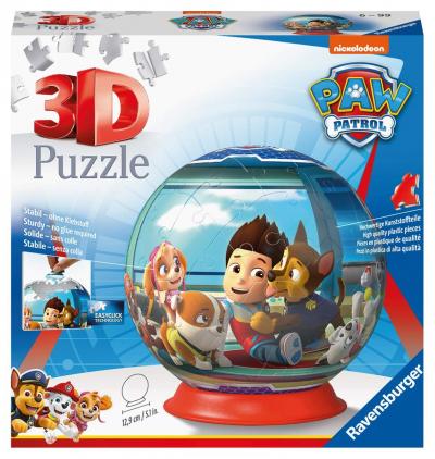 Puzzle 3D Ball   Pat'Patrouille   A partir de 6 Ans   72 pi�ces num�rot�es