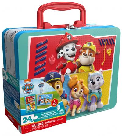 LA PAT PATROUILLE   Grande Valisette Avec 2 Puzzles Lenticulaires