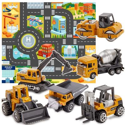 Jouet Tracteur Tractopelle Benne en M�tal avec Tapis Engins de Chantier Voiture