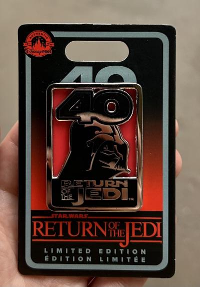 Star Wars Darth Vader Return of the Jedi 40th Anniversary Disney Pin