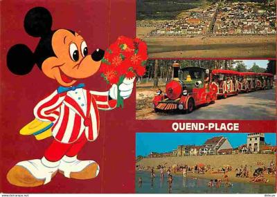 Carte Postale   80   Quend Plage les Pins   Multivues   Mickey Mouse   Disney