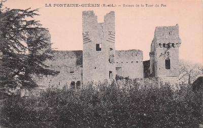 49 LA FONTAINE GUERIN RUINES DE LA TOUR DU PIN
