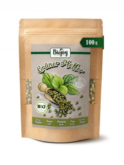 Poivre vert en grain BIO (100 g), Graines de Poivre vert pour moulin