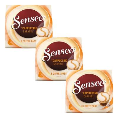 Cappuccino Caramel Lot de 3 bo�tes de 8 dosettes de caf� en Caramel