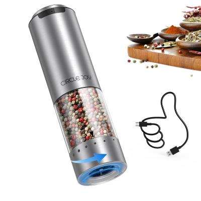 Moulin � Poivre �lectrique en Acier Inoxydable Rechargeable Moulin � �pices