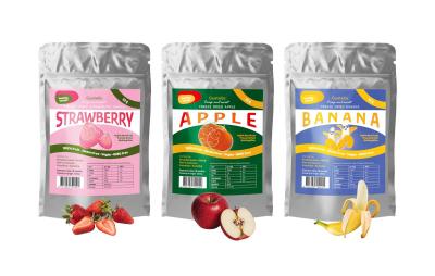 M�lange de fruits lyophilis�s, tranches de fruits, 100% fruits s�ch�s, naturel