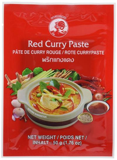 Paquet de 12 p�te de curry rouge de marque [12x 50g] p�te de curry rouge