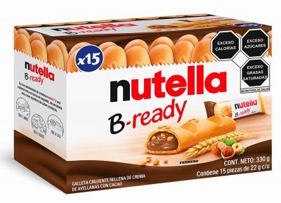 Nutella B Ready   Barres croustillantes fourrees la boite de 15 pieces   286,5 g