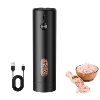 Moulin � Poivre �lectrique Rechargeable, Moulin � �pices avec Lumi�re LED